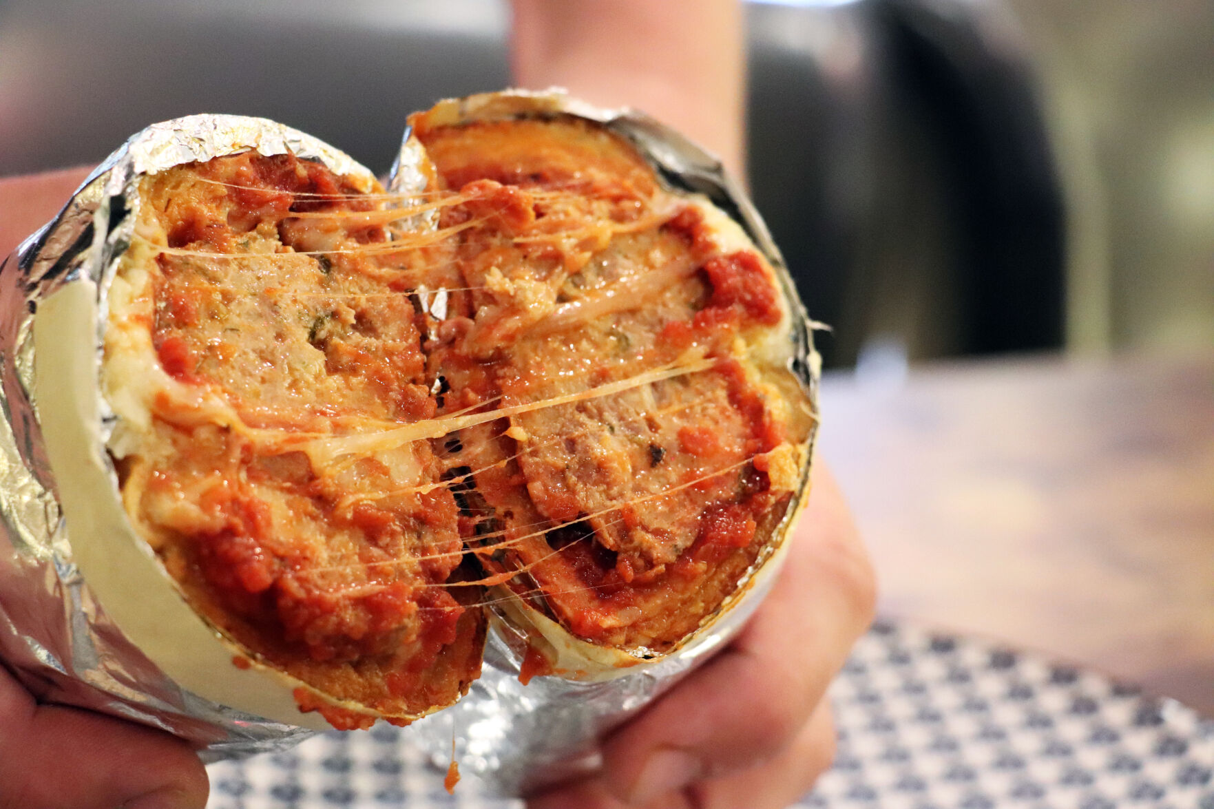 Grand Sammies meatball hoagie